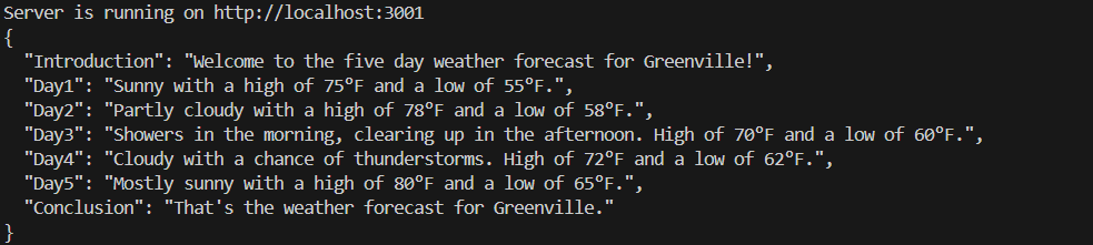 Sportscast Forecast